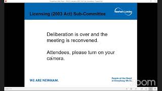 Licensing (2003 Act) Sub-Committee 27 May 2021 5.30pm