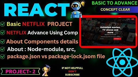 React js Deep explained Project Netflix Clone | Understanding Components, Files, and Structure.