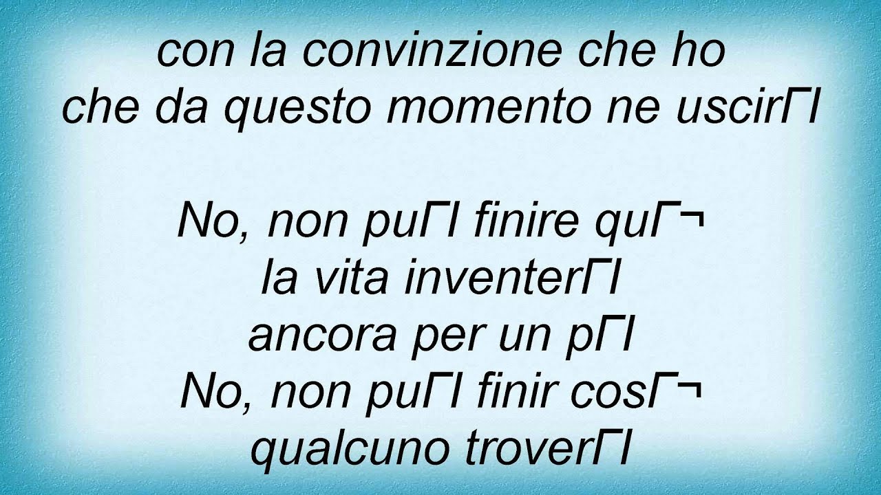 Il Cammino Eros Ramazzotti Testo Canzone