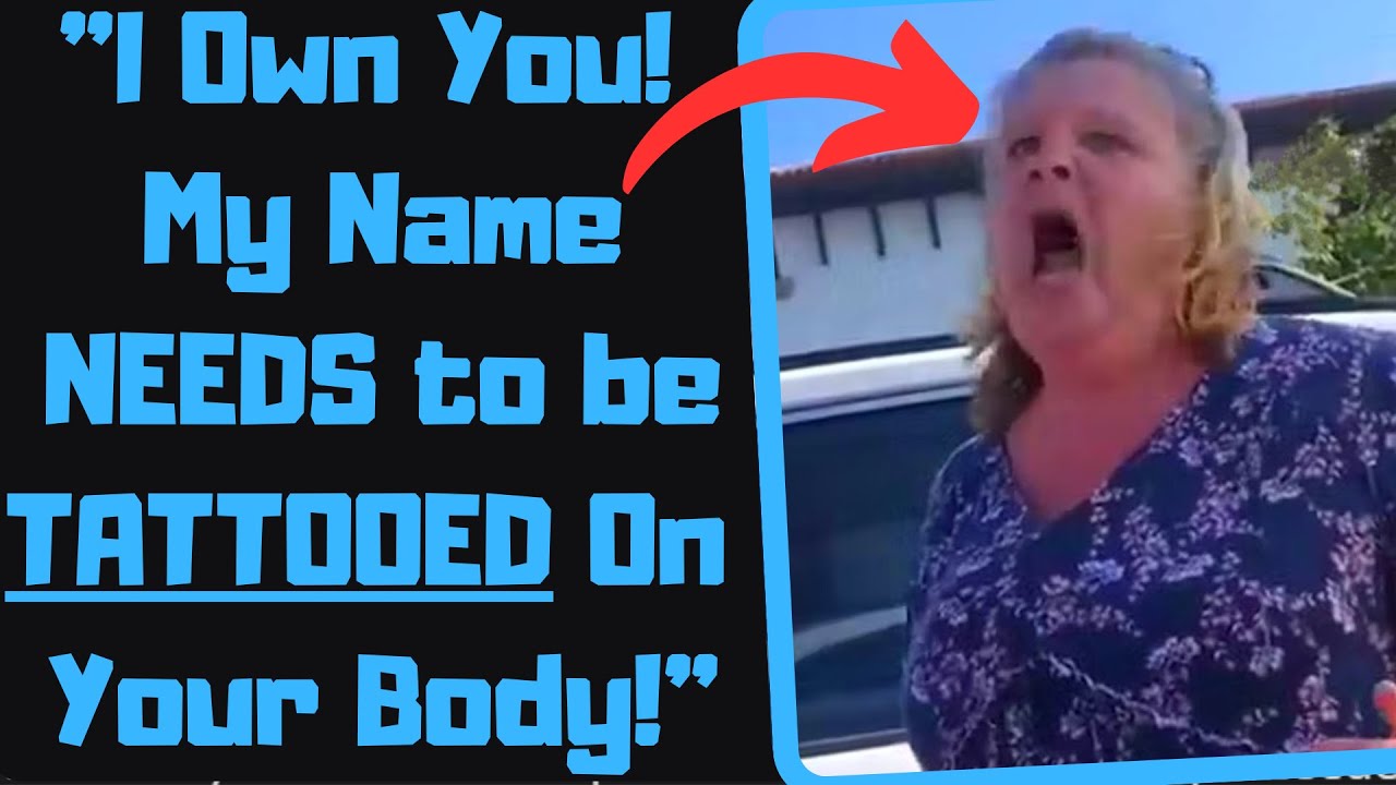 r/EntitledPeople - Psycho Karen Mom TATTOOS HER NAME ON ME! Mad When I Call Cops!