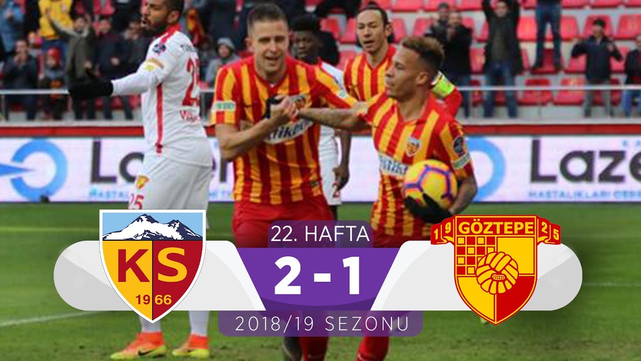 2018-2019 Süper Lig KAYSERİSPOR - GÖZTEPE 2-1 Maç Özeti