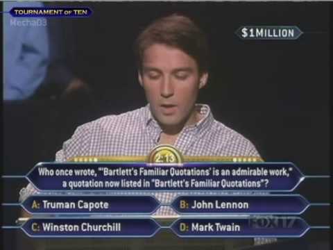 Tim Janus' Million Dollar Question - Who Wants to ...