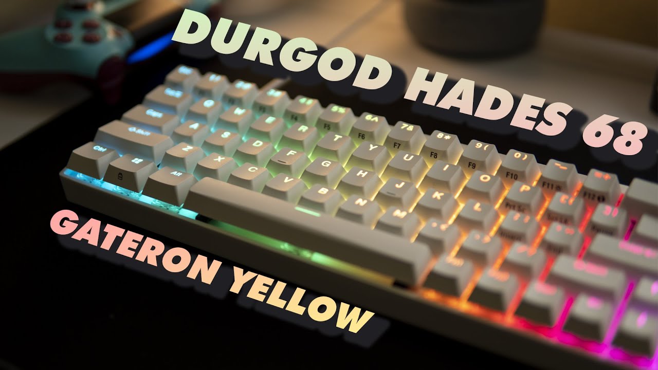DURGOD HADES 68 Gateron Yellow Switches - Typing Sound Test