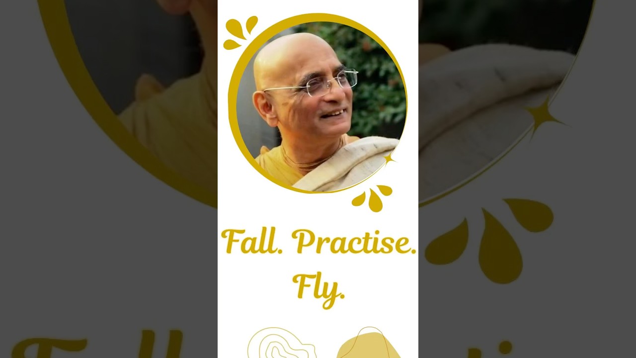 Fall.. Practice .. Fly #bhakticharuswami #bcs #krishnaconsciousness #practice #practisemakesperfect