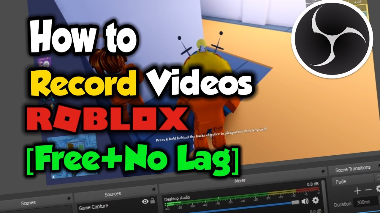 How To Record Roblox Videos L Obs Studio L Its Free Youtube - obs roblox lag