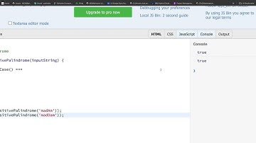 Javascript Interview Questions Answers -Case insensitive palindrome check