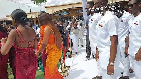 The most expensive & longest bridal train dancing Adowa