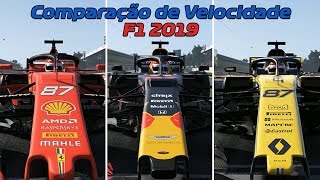 F1 2019 - TOP SPEED COMPARISON - 2019 F1 CARS | Logitech G29 | #50K screenshot 3