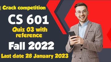 CS601 - Data Communication Quiz 3 Solution 2023 | CS601 Quiz 3 solution 2023 | CS601 quiz 3 solution