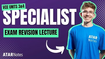 VCE Specialist Maths 3&4 Exam Revision Lecture September 2025