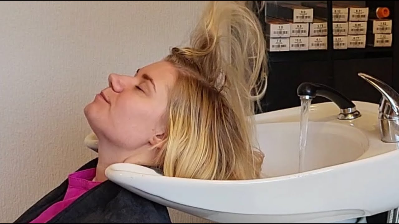 ASMR Hair washing