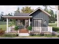 Beautiful tiny house with 77 meters  farm house design  exploring tiny house