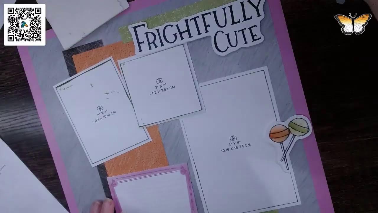 Sweet Halloween LO 2 Coloring Memories in Motion Scrapbooking with Stampin’ Up! Sweet Halloween Kit