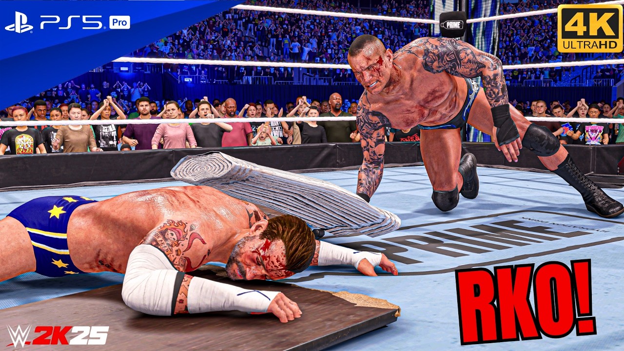 WWE 2K25 - Randy Orton Vs CM Punk - World Heavyweight Championship Match | PS5™ Pro [4K60]