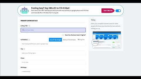 #QuickPeek | Autofill Listing Submission Details