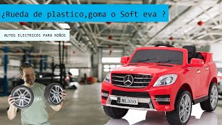 ¿Ruedas de plastico o  Soft eva - Auto eléctrico niños? screenshot 2
