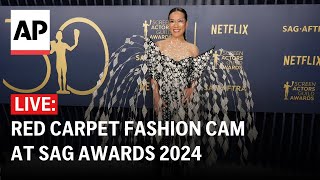 LIVE: SAG Awards red carpet fashion cam