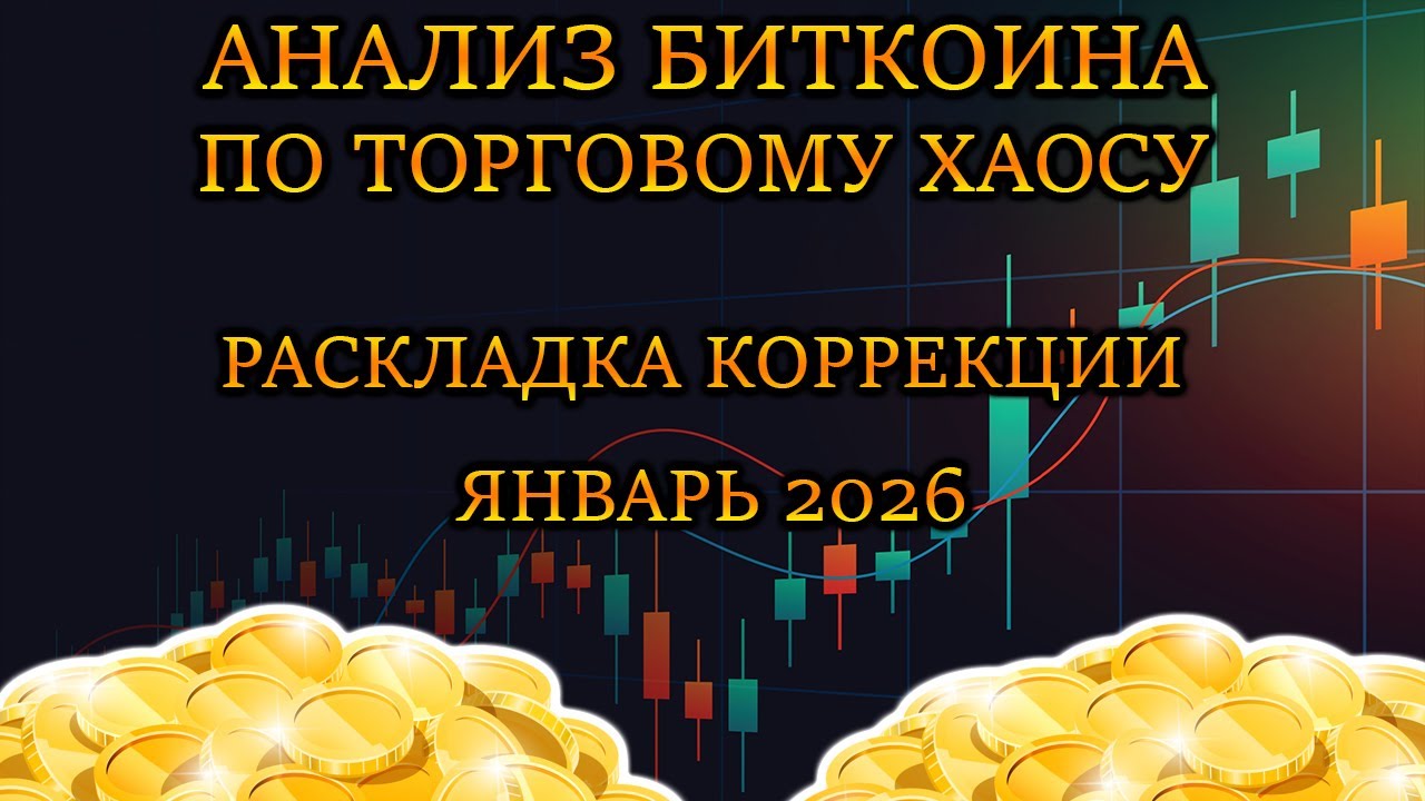 АНАЛИЗ БИТКОИНА  ПО ТОРГОВОМУ ХАОСУ ЯНВАРЬ 2026🌈 БИЛЛ ВИЛЬЯМС 🌈 РАЗБОР КОРРЕЦИИ БИТКОИНА