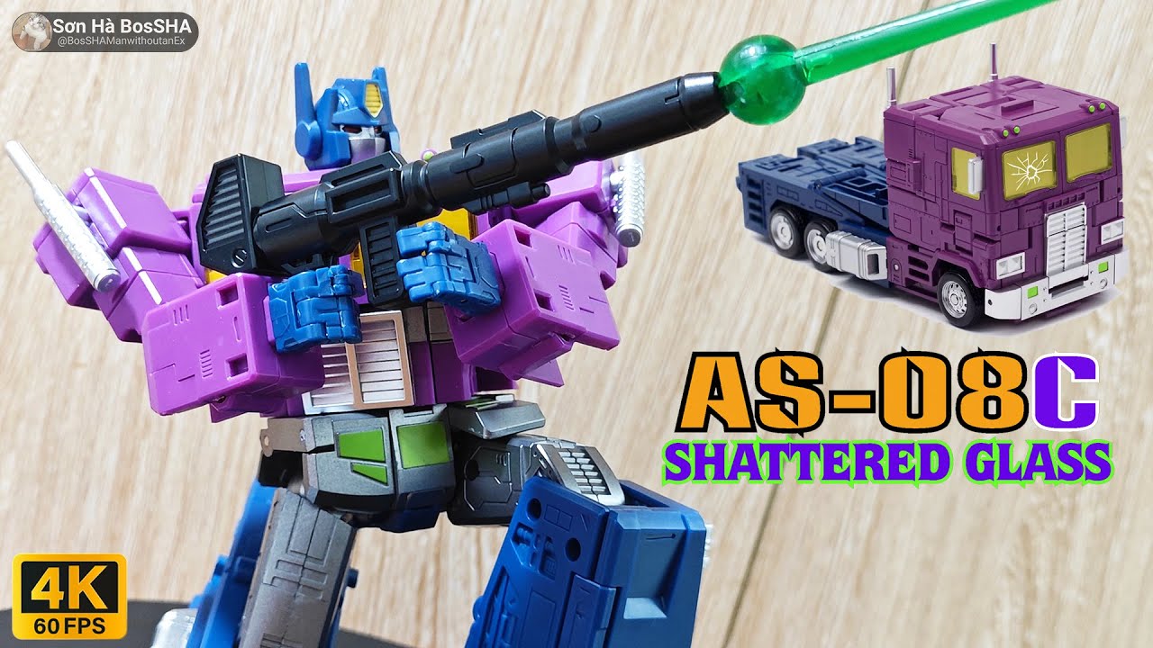 Full AS08C - Evil Optimus – Shattered Glass Prime Review! | KO & repaint Studio Series 86 - 31