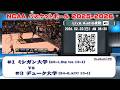 🏀NCAAカレッジバスケットボール2025-2026 #1 ミシガン大学[Big Ten] vs #3 デューク大学[ACC]《Live Audio視聴》