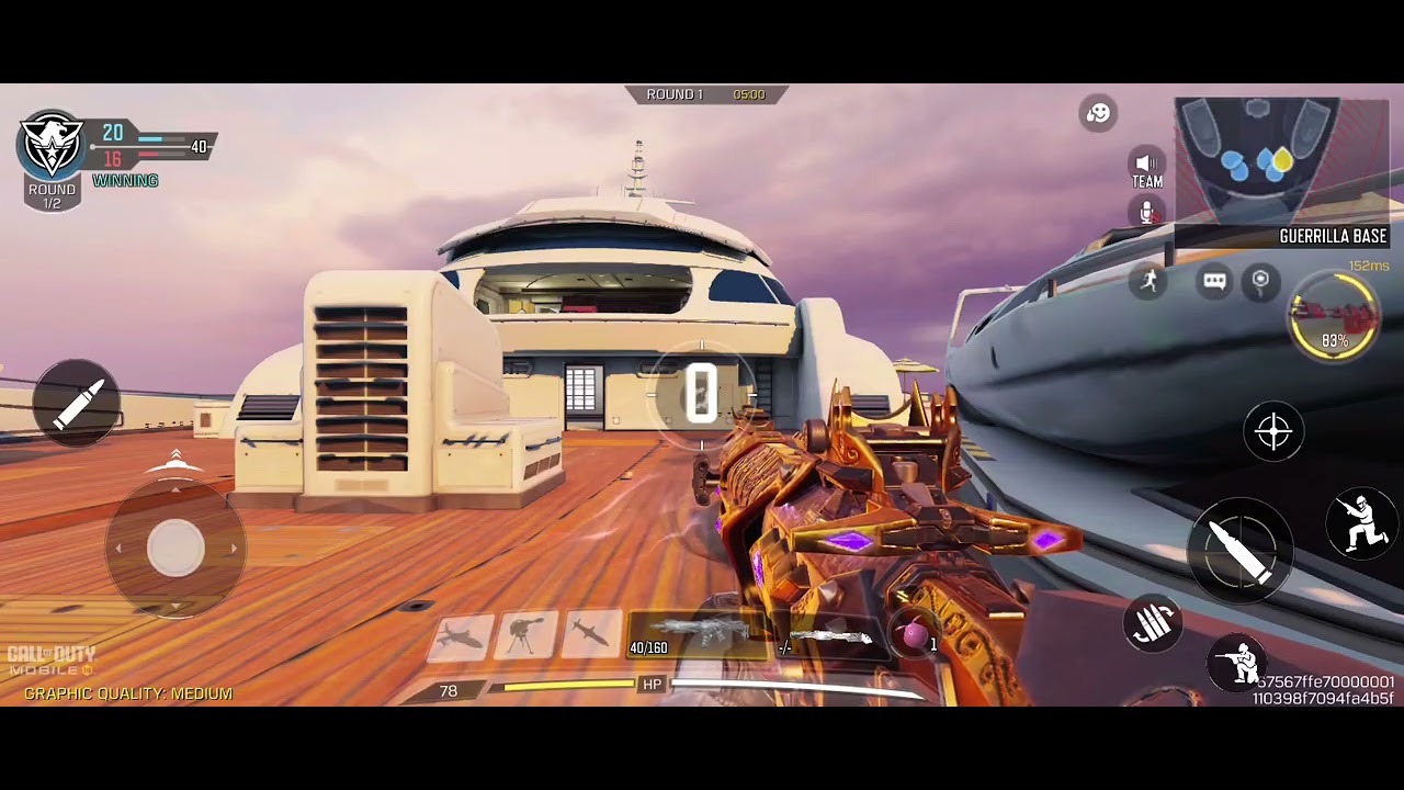 M4- black gold Royal legendary skin Ghost Cold Biter skin Call of duty mobile 