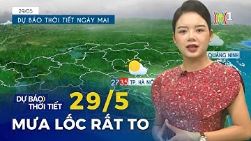 Hà Nội mưa rào và dông rải rác | Dự báo thời tiết mới nhất hôm nay ngày mai 29/5/2024