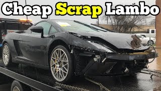 I Bought a Lamborghini that CRASHED INTO A GUARD RAIL at Salvage Auction! I'm Going to Rebuild It!