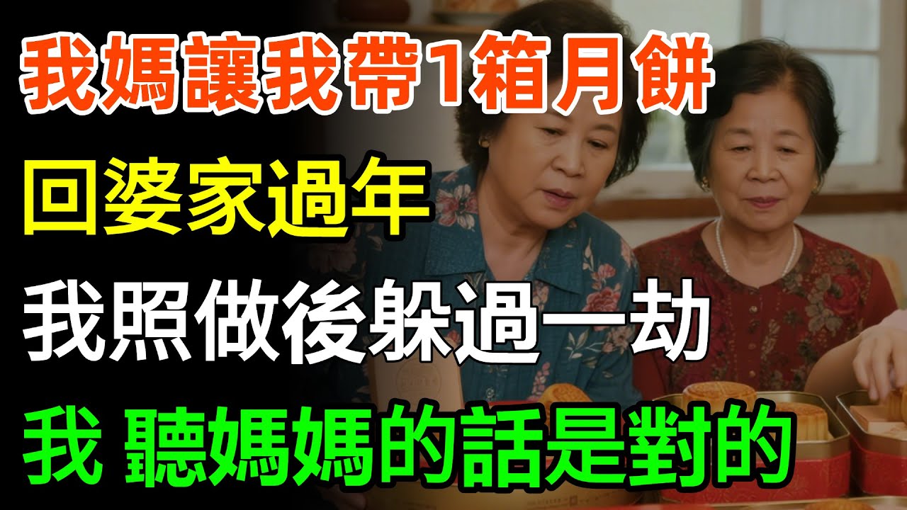 我媽讓我帶1箱月餅，回婆家過年，我照做後躲過一劫，我：果然，聽媽媽的話是對的！#故事分享 #家庭 #人生感悟