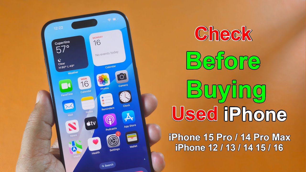 How to check used iphone before buying - YouTube