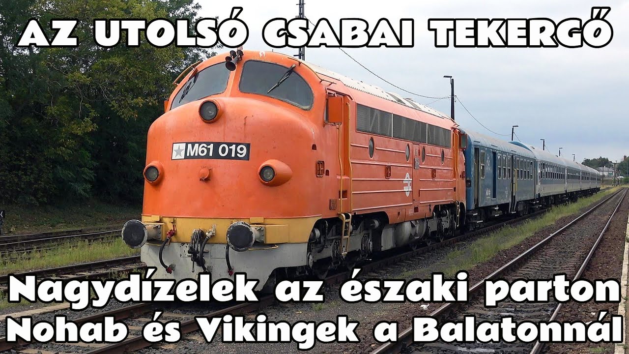 2025.08.31. Az utolsó Nohabos vonat a Balatonnál a 2025-ös szezonban. Az M61-019 a Csabai tekergővel
