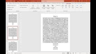 How To Create Word Search Puzzles For KDP in PowerPoint