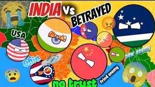 INDIA’S NEW FRIEND TURNED ENEMY?! (USA Comes to Help!) 😱🇮🇳🎭😡🇺🇸 #countryballs #india #usa #betrayal
