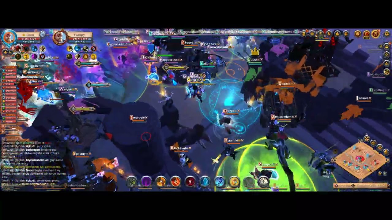 Albion Online zvz Crumbs vs EQMS (with stream caller)