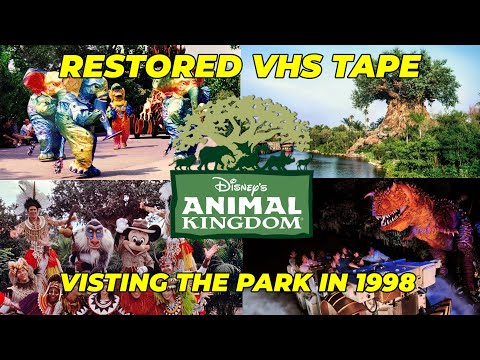 Restored Disney World VHS Tape: Visiting Disney's Animal Kingdom October 2nd  1998 (HD 60FPS)