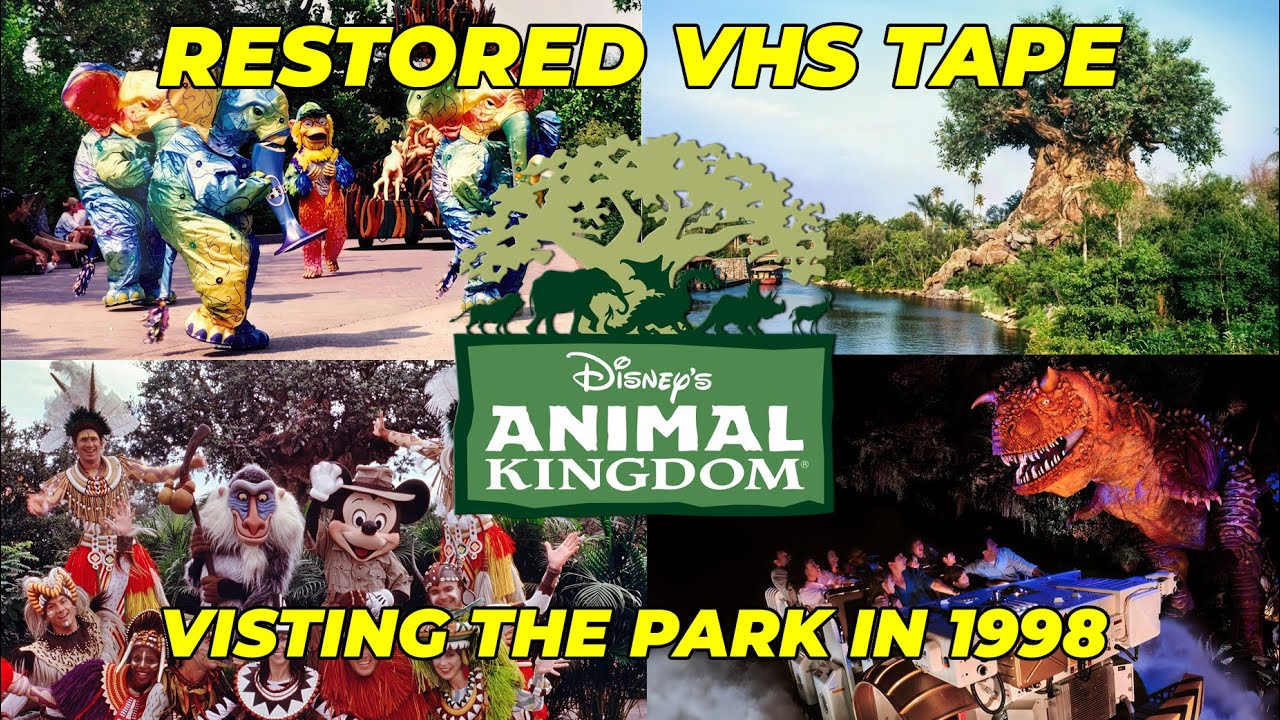 Restored Disney World VHS Tape Visiting Disney's Animal Kingdom