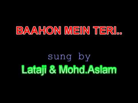 BAHON MEIN TERI MASTI Song by Lataji  Mohammed Aslam