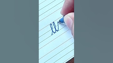 How to write small (letter l) | Cursive writing a to z #cursivewriting #handwriting  #shorts