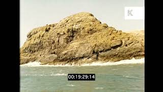 1960s Wales, UK, Boat Trip, POV From Boat, 16mm