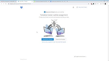 Submitting a file to dropbox through email link