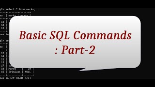 SQL Basic Commands Part-2 : Order by, Group By, Having, Aggregate functions, Column Alias Names