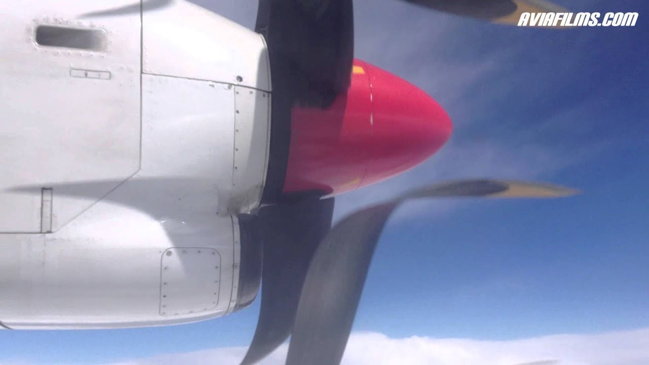ATR aircraft Interesting propeller effect YouTube