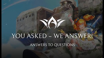 ArcaneWorld Main Superion. Heading "You asked - we answer!" #1