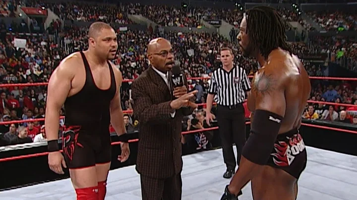 Booker T vs D-Lo Brown (w/Teddy Long): WWE Raw February 10, 2003 HD