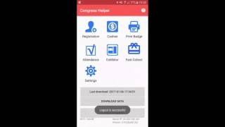 Login & change user - Congress Helper app screenshot 2