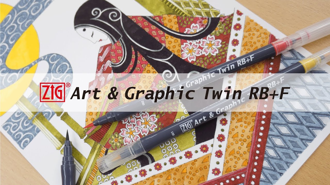 ZIG Art & Graphic Twin RB+F | Color筆ぺん - 株式会社呉竹