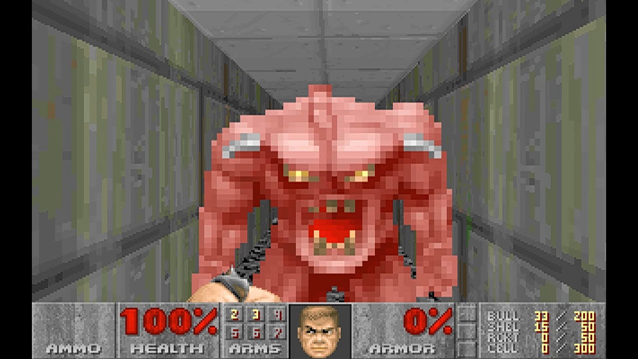 The Ultimate Doom E3M1: Hell Keep (100%) [DOSBox] - YouTube