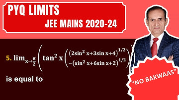 PYQ  Limits 25 June (E) JEE Mains 2022