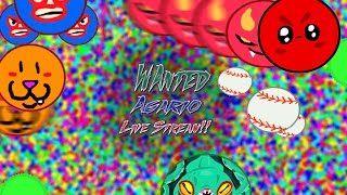 Agar.io LIVE Stream Thakover // With 50 bots!! // Goal: 200 // Use: ༺ωმ༻ // w/ SOUND!!