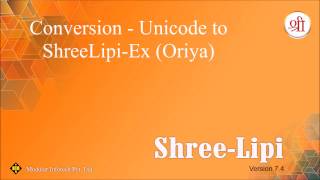 Conversion - Unicode to SLX (Oriya)