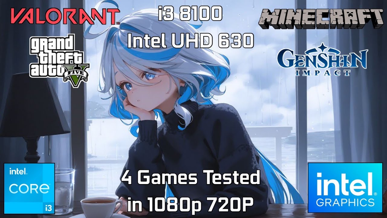 Intel UHD 630 Graphics + i3 8100 : Test in 4 Games Without Graphics Card | i3 8100 Gaming